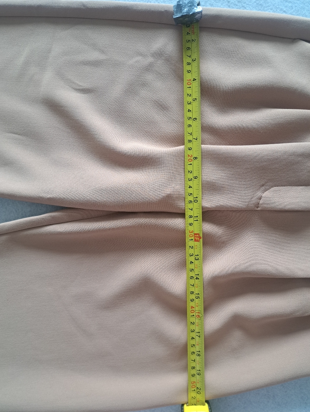 Abercrombie & Fitch Sloane Tailored Wide Leg Pant in Beige - Picture 9 of 15